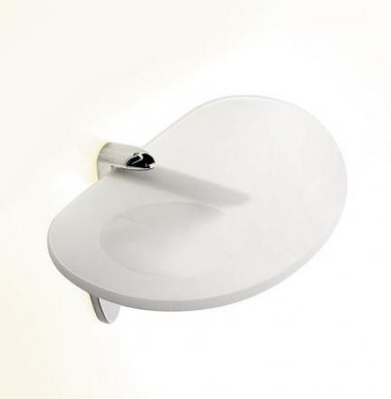 Colombo Design KHALA B1803 Настенная мыльница с полкой (хром)